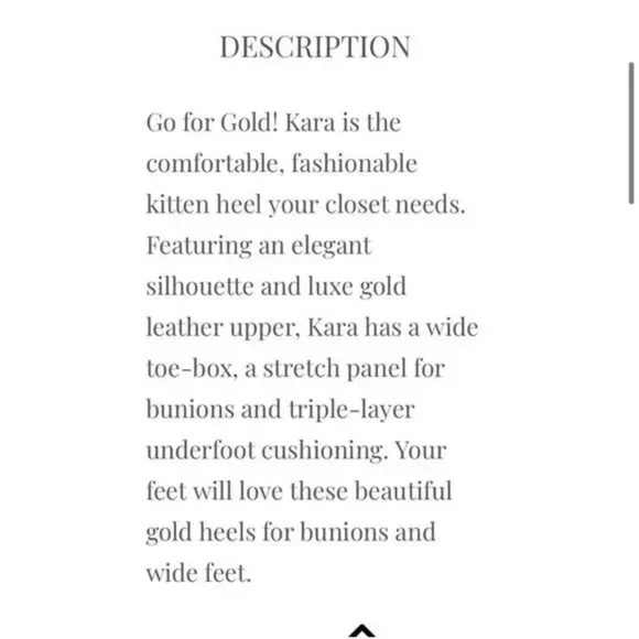 Sole Bliss- Kara Gold Leather NIB Sz 42 (US 11) - Picture 11 of 12